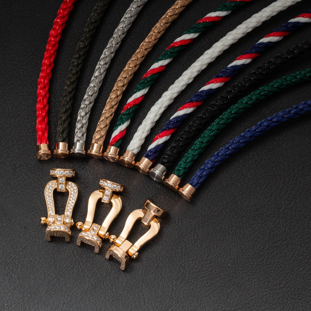 [✨ROSE💎]FORCE LARGE HORSESHOE NO DIAMOND BRACELET GOLD