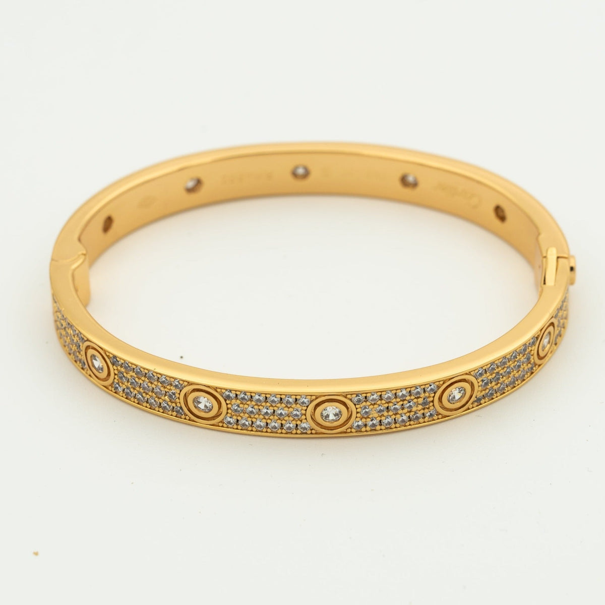 [✨ROSE💎]LOVE BRACELET 6.1MM DIAMOND-PAVED 10 BIG DIAMONDS