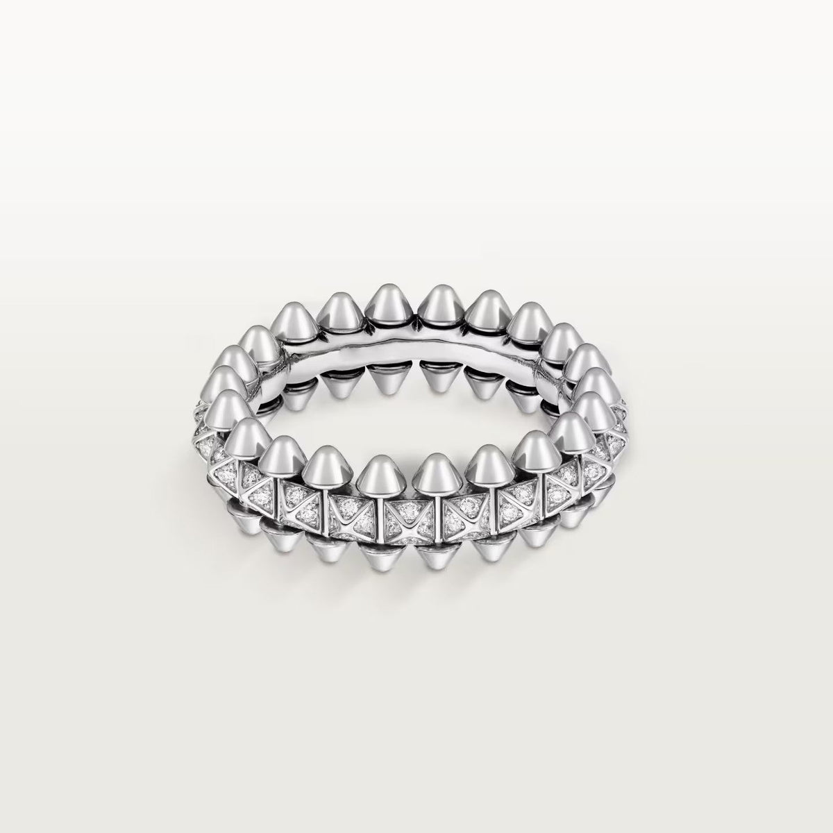 [✨ROSE💎]CLASH 6.4MM SMALL FULL DIAMOND RING