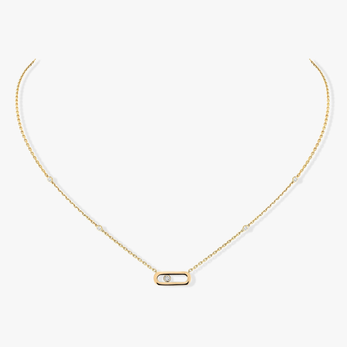 [✨ROSE💎]MOVE UNO DIAMOND NECKLACE