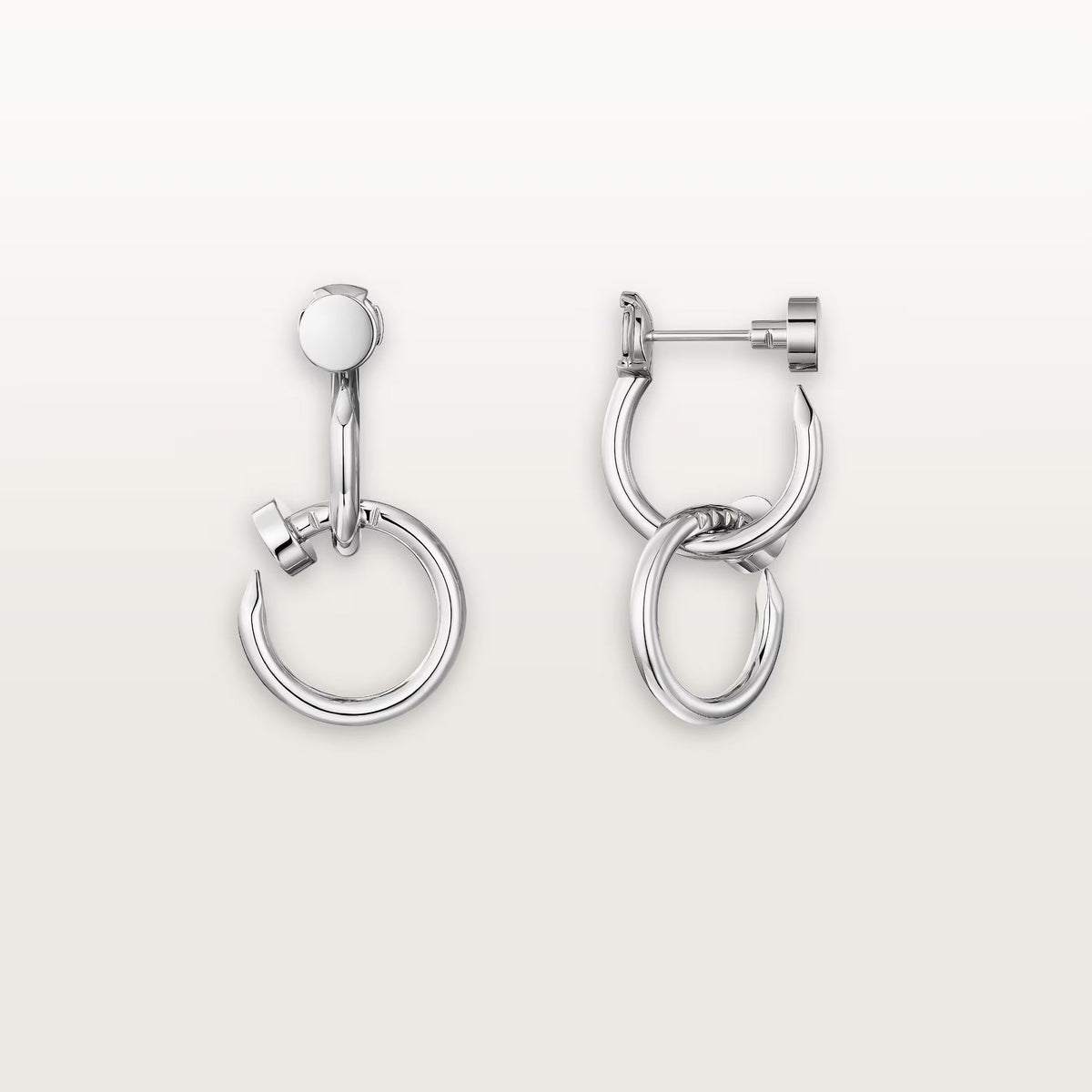[✨ROSE💎]JUSTE NO DIAMOND DOUBLE EARRINGS