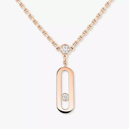 [✨ROSE💎] Move Uno Diamond Necklace