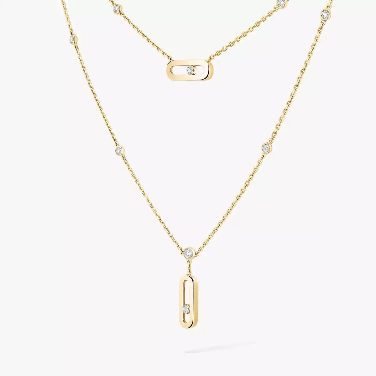 [✨ROSE💎] Move Uno Diamond Necklace
